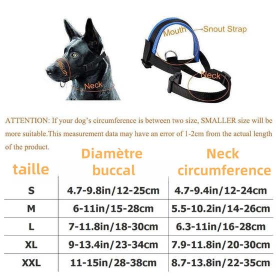 Muselière Ajustable pour Chien - Anti-Morsure & Léchage-Living123 - Image 8