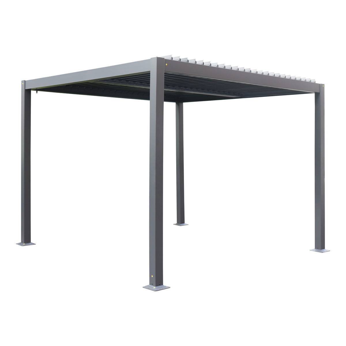 Pergola autoportante Evonis 3x3m gris graphite Hespéride - Image 2