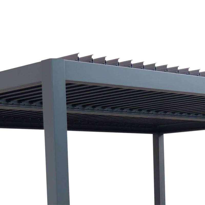 Pergola autoportante Evonis 3x3m gris graphite Hespéride - Image 10