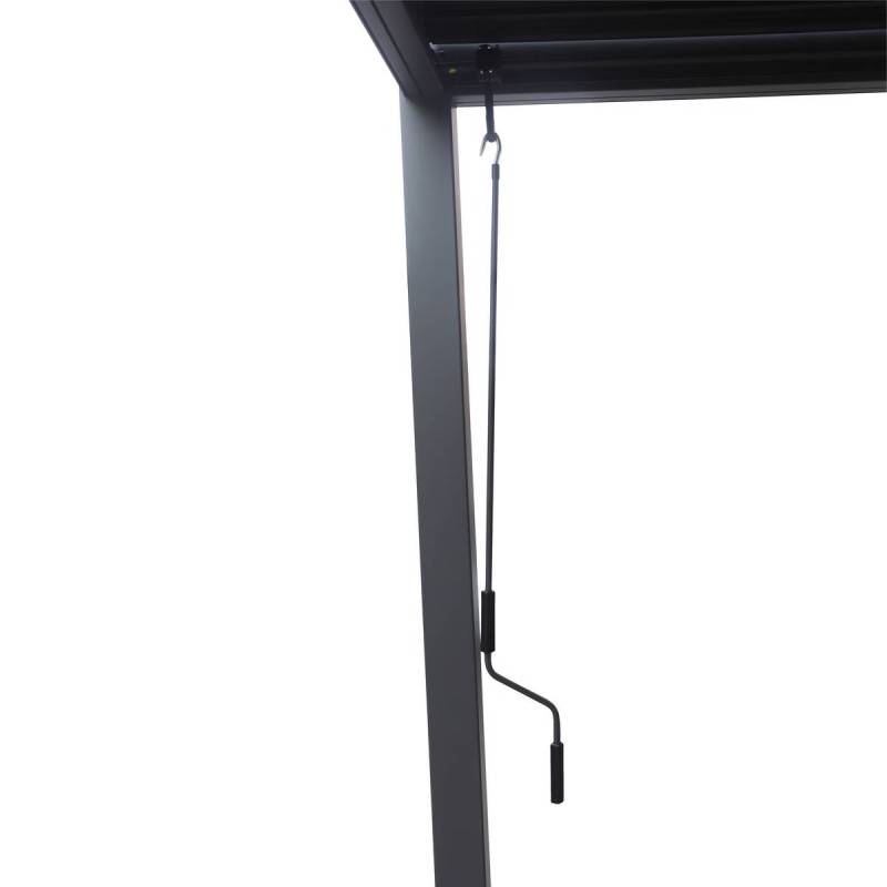 Pergola autoportante Evonis 3x3m gris graphite Hespéride - Image 6