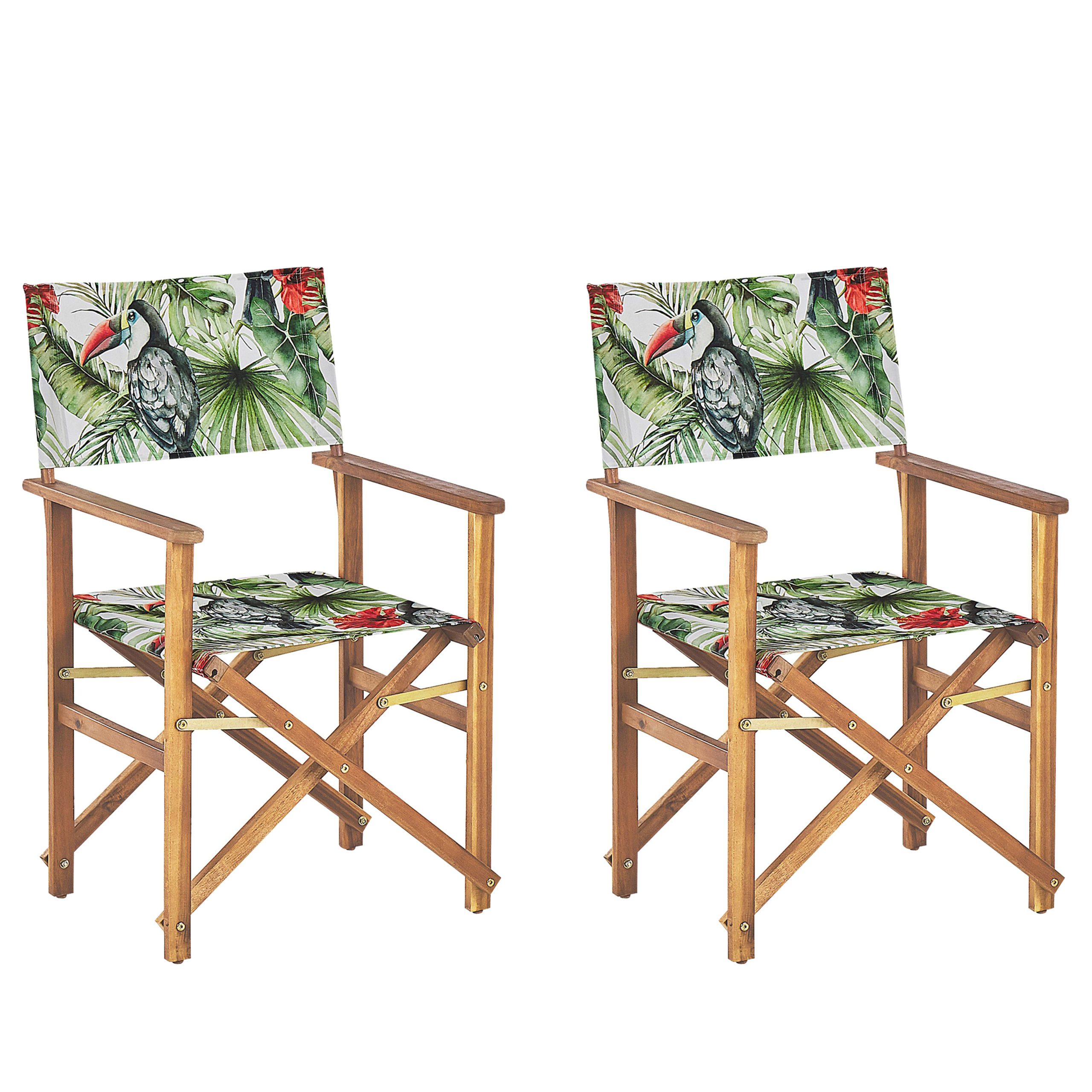 Beliani - Chaise de jardin Tissu Vert CINE - Beliani - Image 4