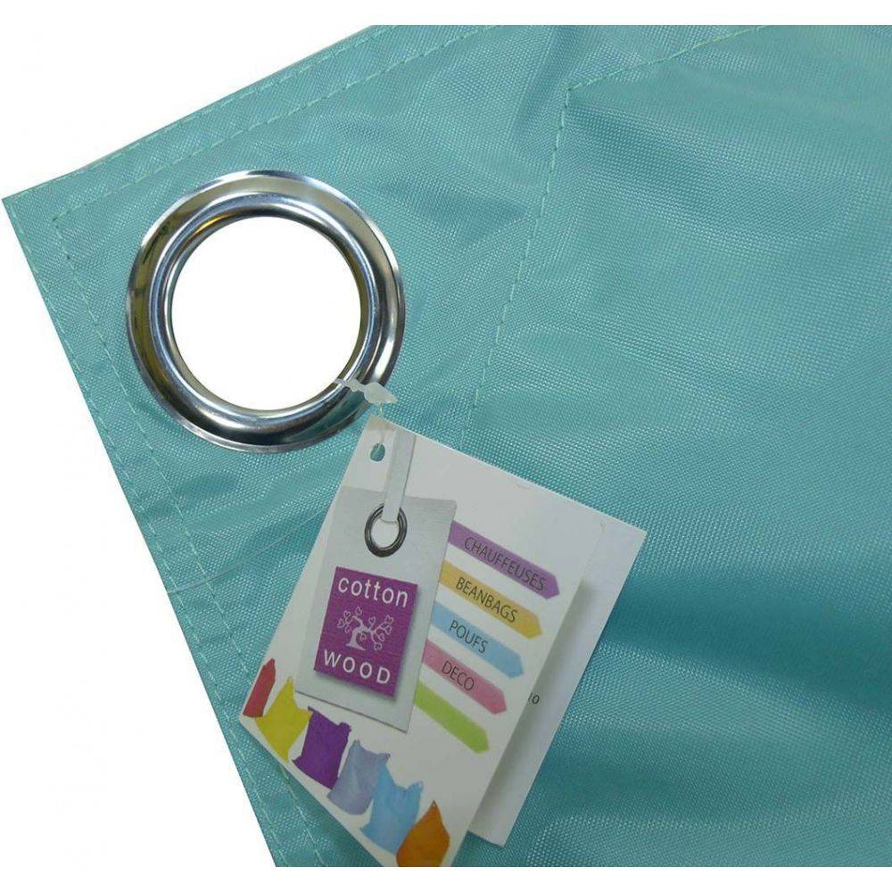 Jardindeco - Grand coussin uni Maxi XL Bleu aqua - Image 2
