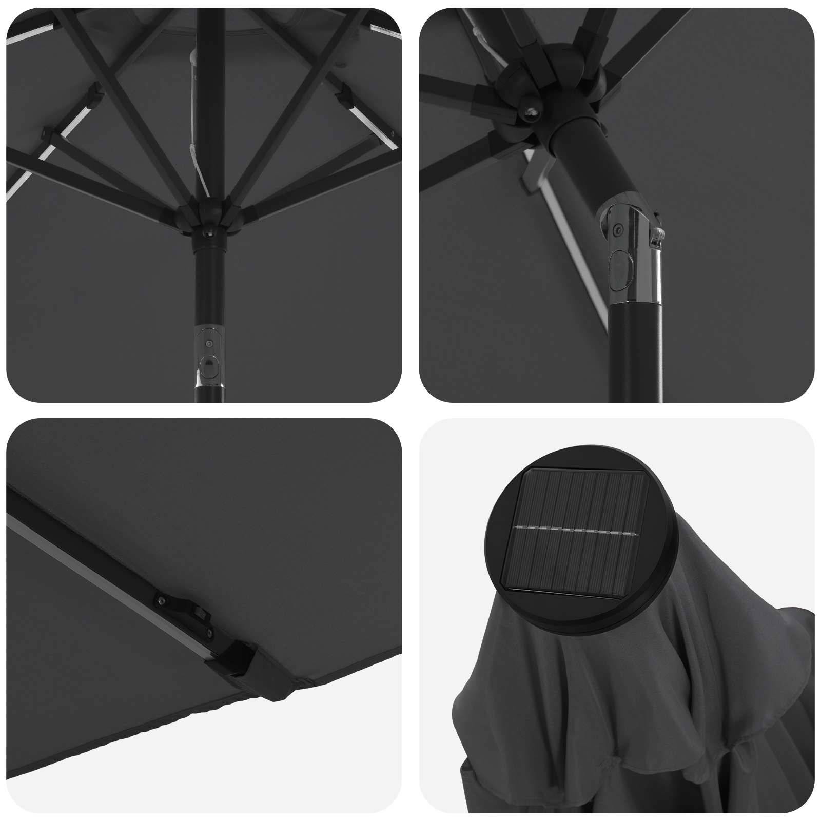 PANGIVO - Parasol polyester anthracite 296 x 296 x 235 cm - PANGIVO - Image 6