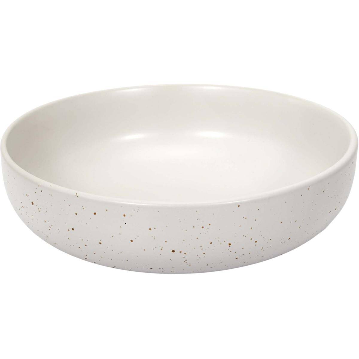 The Home Deco Factory - Saladier en grès 25 cm Portofino - blanc - Image 1