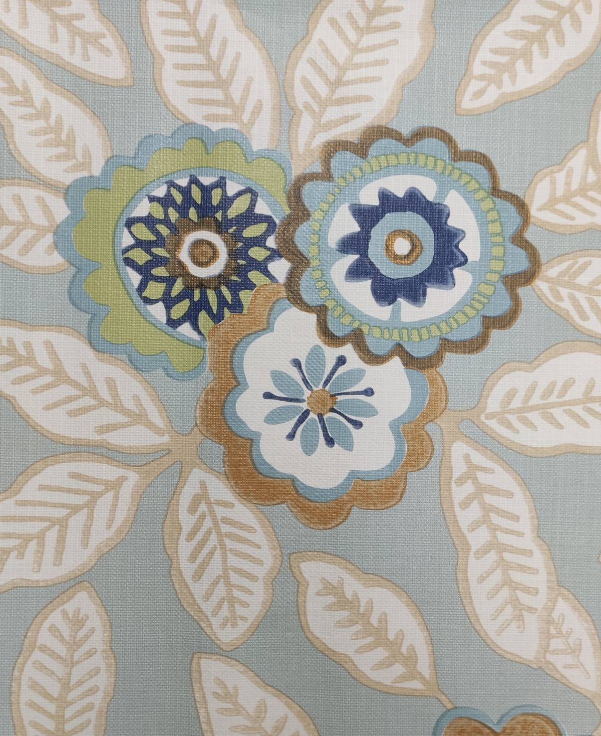 Nappe Composition PVC Base Polyester Anti-taches Fleurs Taille 140X160 CM - Image 3