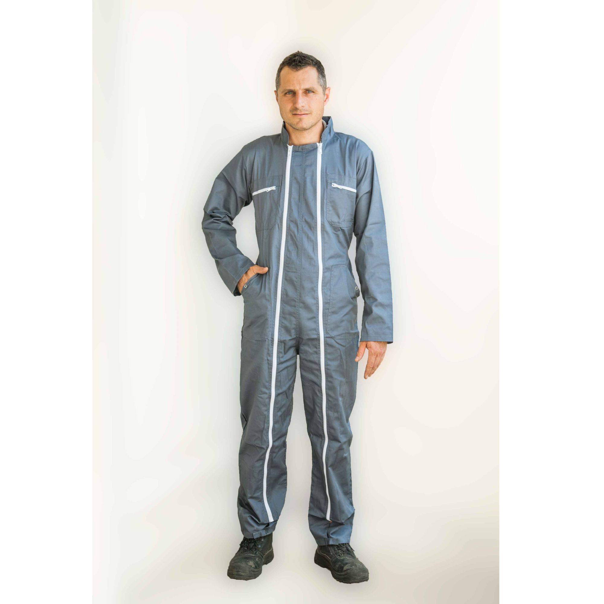 Combinaison de travail grise 245g/m2 - Taille S (40/42) - Image 1