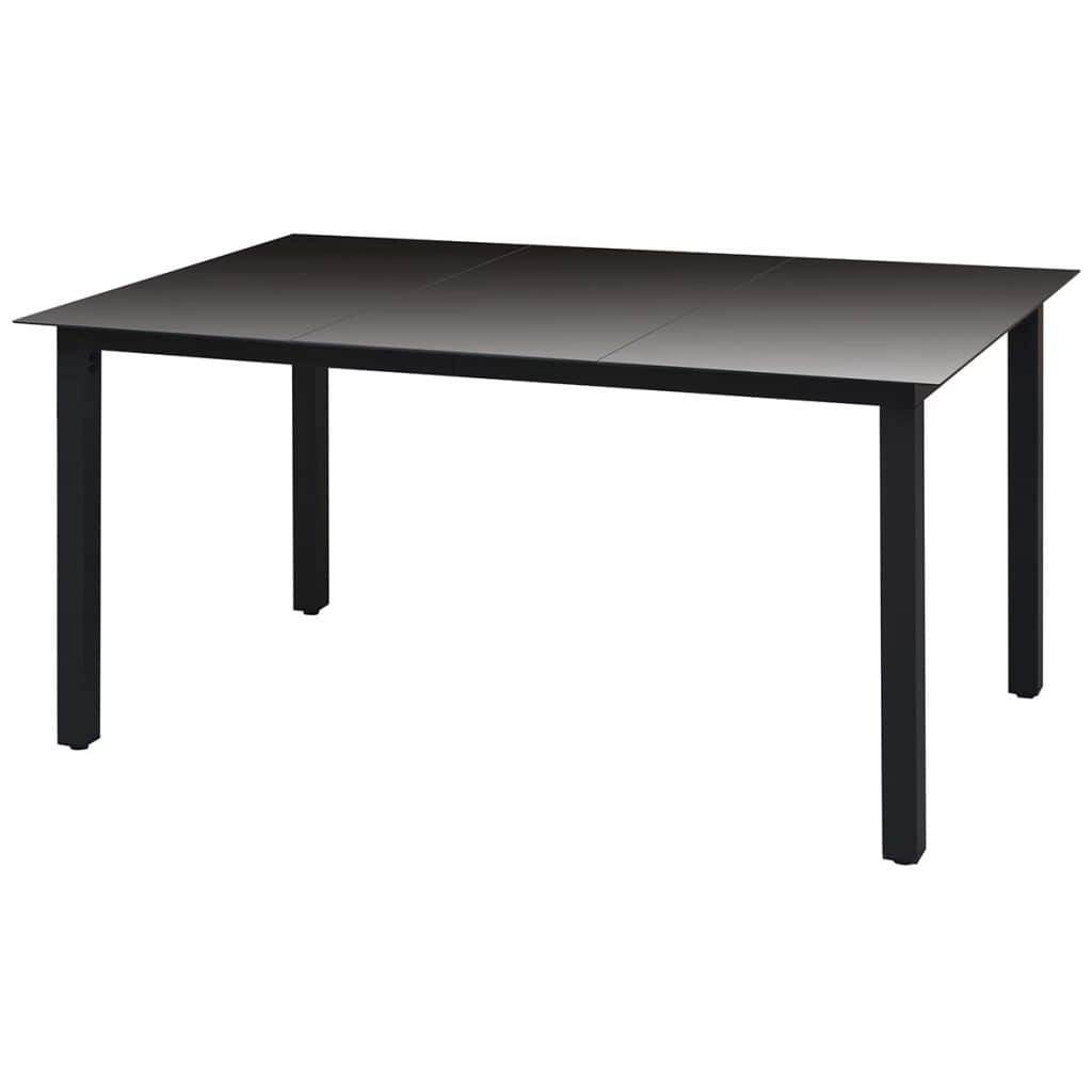 Vidaxl - Ensemble à dîner de jardin avec coussins 5 pcs-Salons de jardin poly rotin noir 540446 - Image 7
