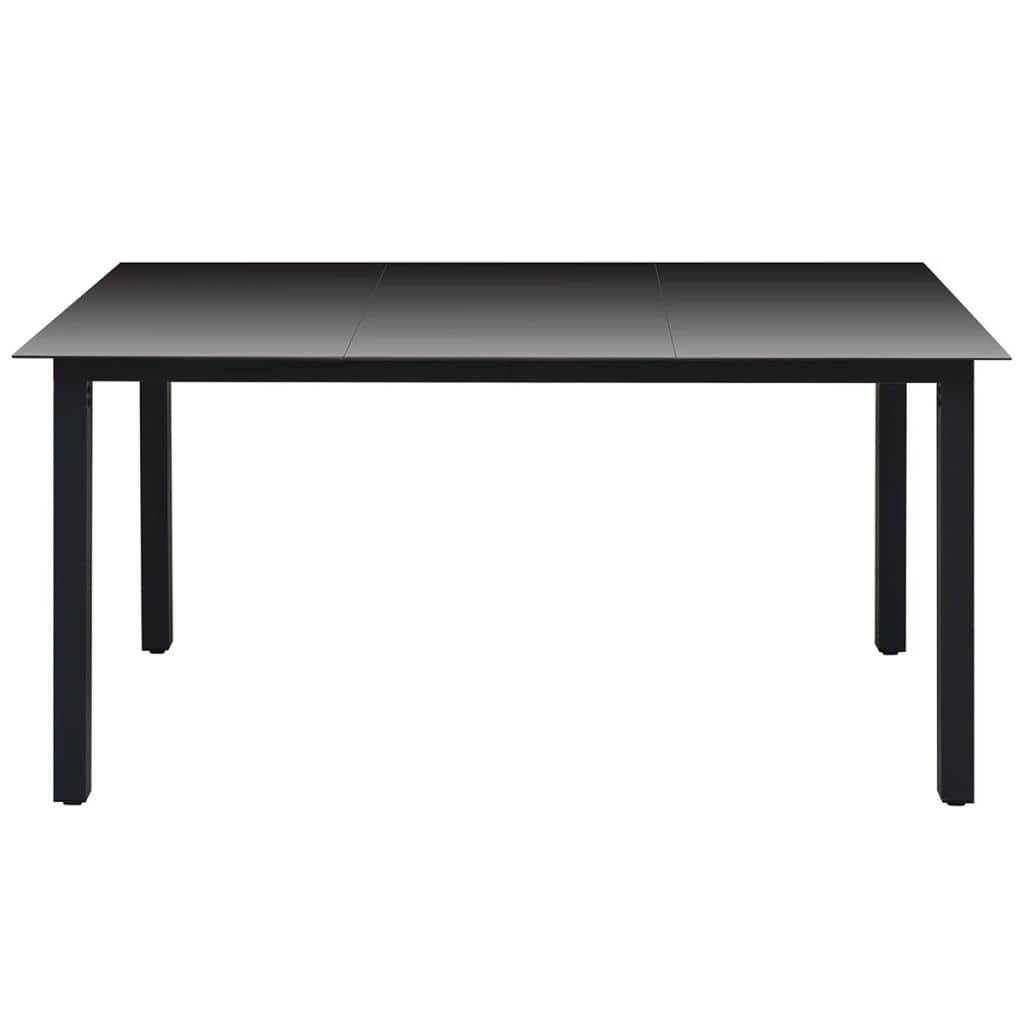 Vidaxl - Ensemble à dîner de jardin avec coussins 5 pcs-Salons de jardin poly rotin noir 540446 - Image 8
