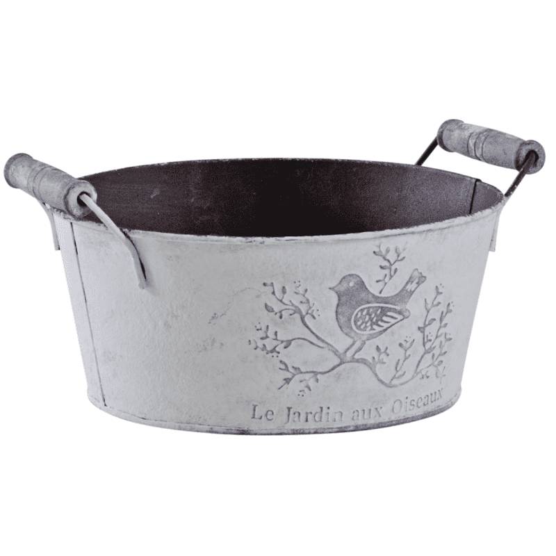 Aubry Gaspard - Jardinière ronde Métal patiné 19 cm - Aubry Gaspard - Image 1