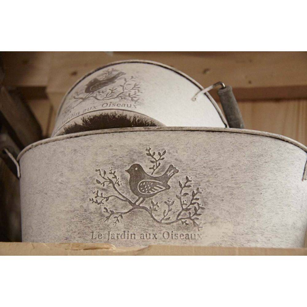 Aubry Gaspard - Jardinière ronde Métal patiné 19 cm - Aubry Gaspard - Image 3