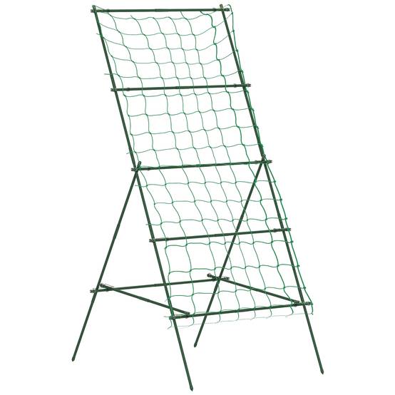 Treillage en acier pour plantes grimpantes, forme A, vert, 101 x 133 x 227 cm - PANGIVO - Image 1