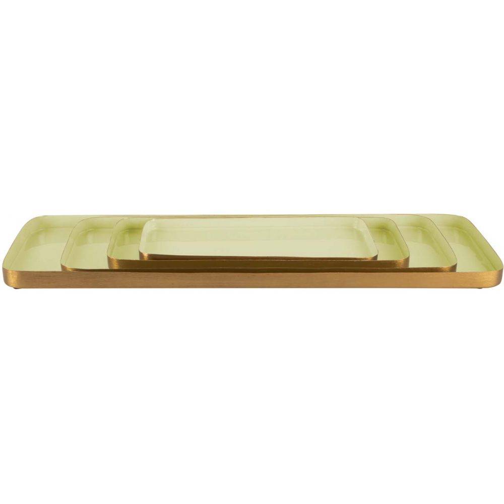 Pt Living - Plateau en métal Festive 41 x 16 cm Vert sauge - Image 2