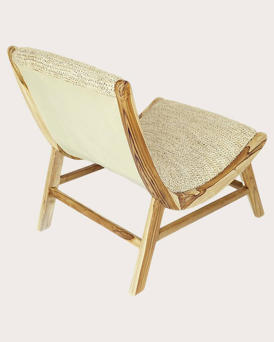 Kaho - Fauteuil en teck massif et corde - UNIQKA - Image 5