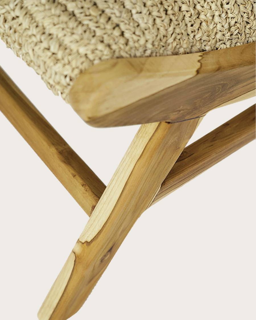 Kaho - Fauteuil en teck massif et corde - UNIQKA - Image 7