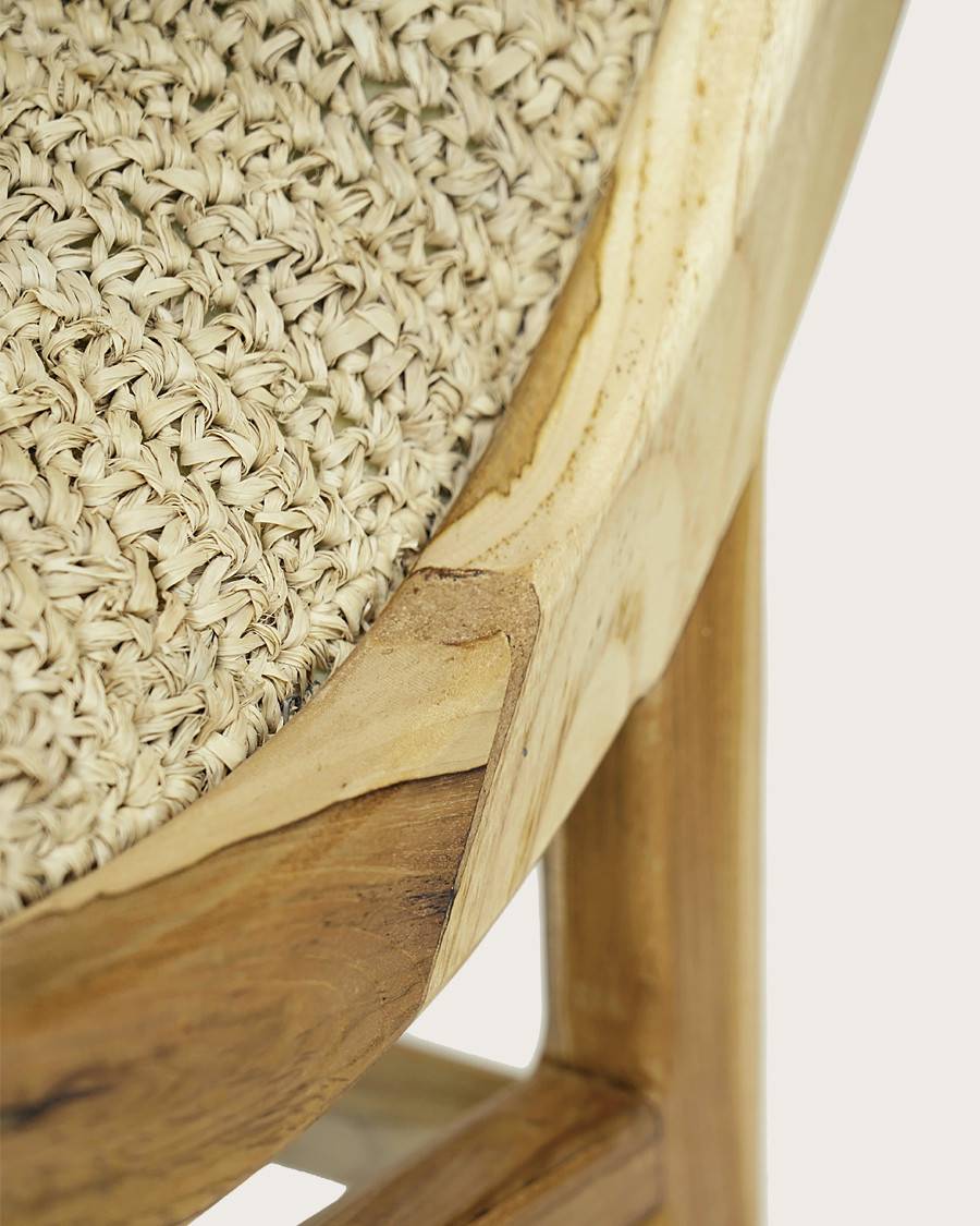Kaho - Fauteuil en teck massif et corde - UNIQKA - Image 8