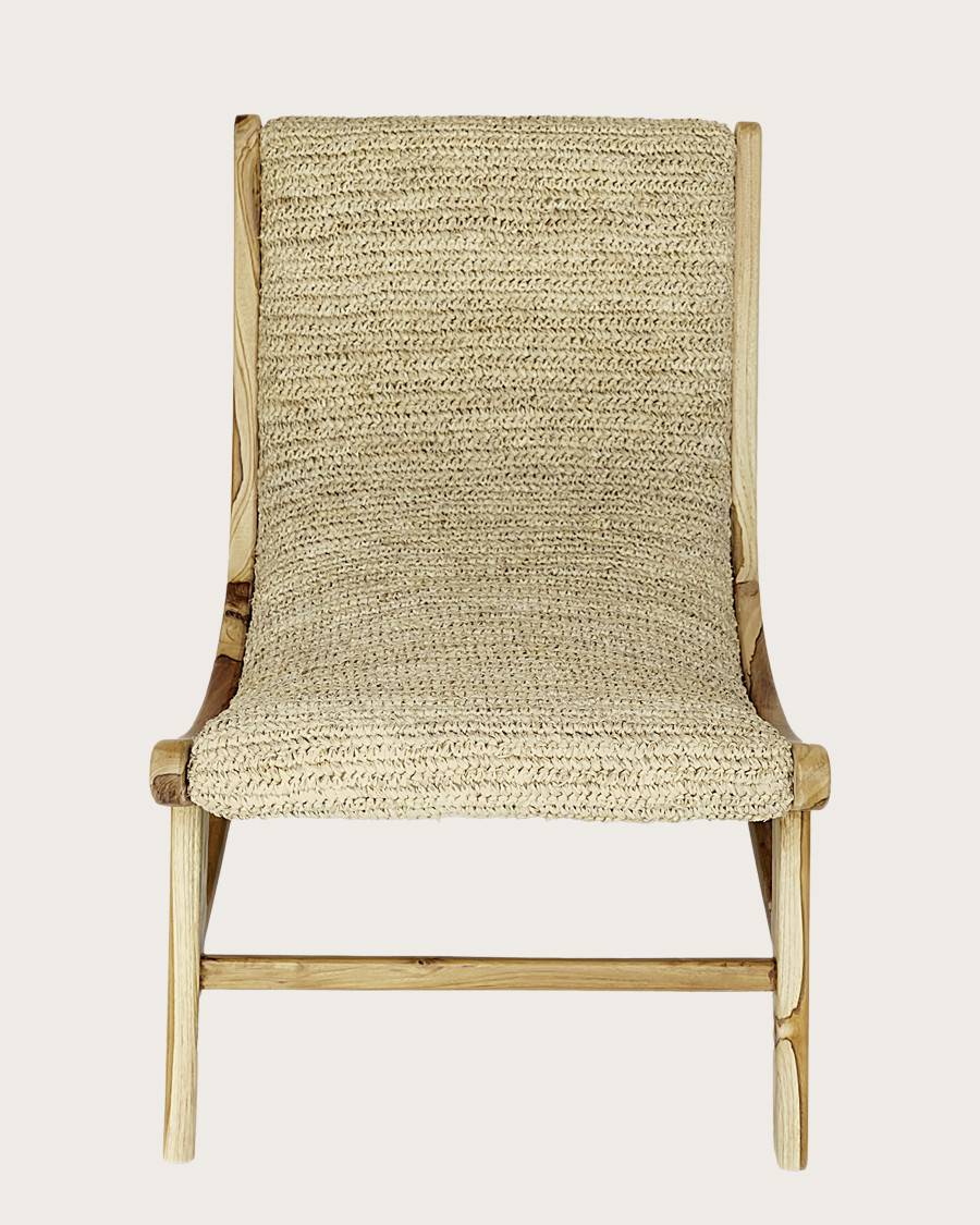Kaho - Fauteuil en teck massif et corde - UNIQKA - Image 4