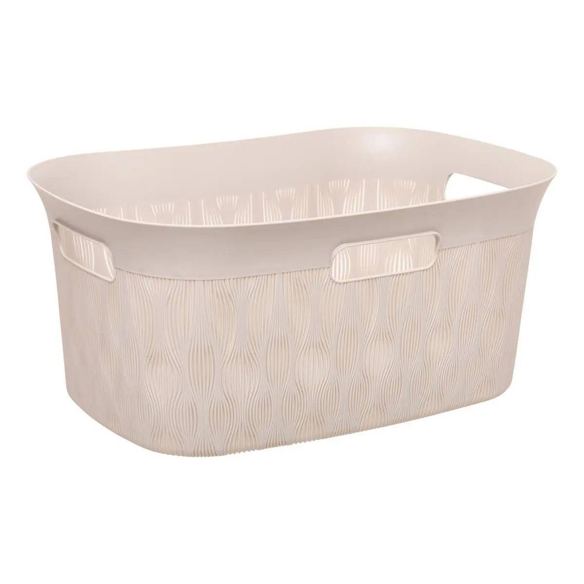 Panier à Linge Design "Leaf" 38L Beige