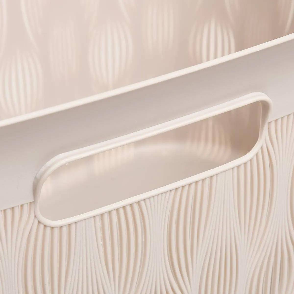 Panier à Linge Design "Leaf" 38L Beige - Image 2