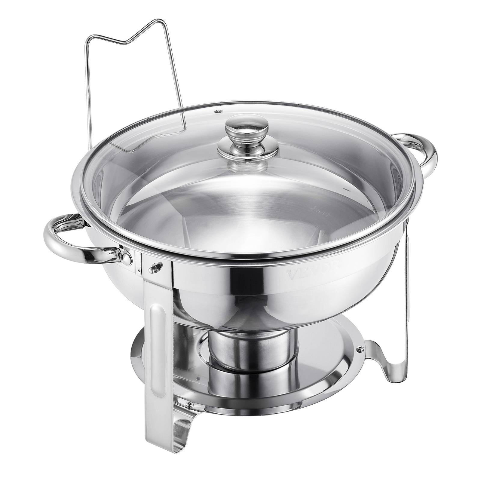 Chauffe Plat Verre Gratin Marinex Présentoir Sur Pieds Métal Argenté
