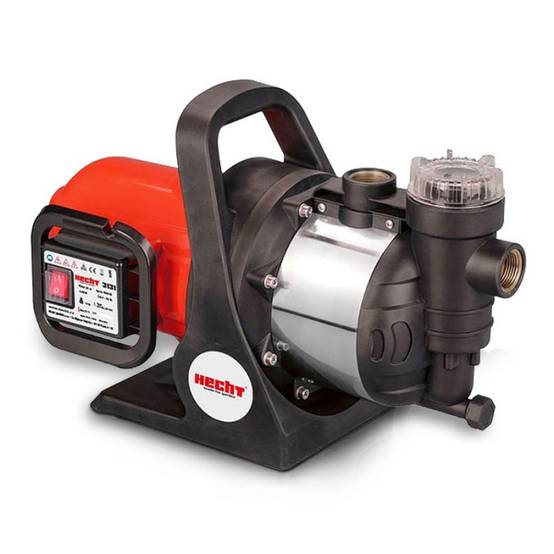 Hecht 3131 Pompe à eau centrifuge électrique de jardin avec filtre intégré 4,5 bar 1100W 4600L/H - Image 1