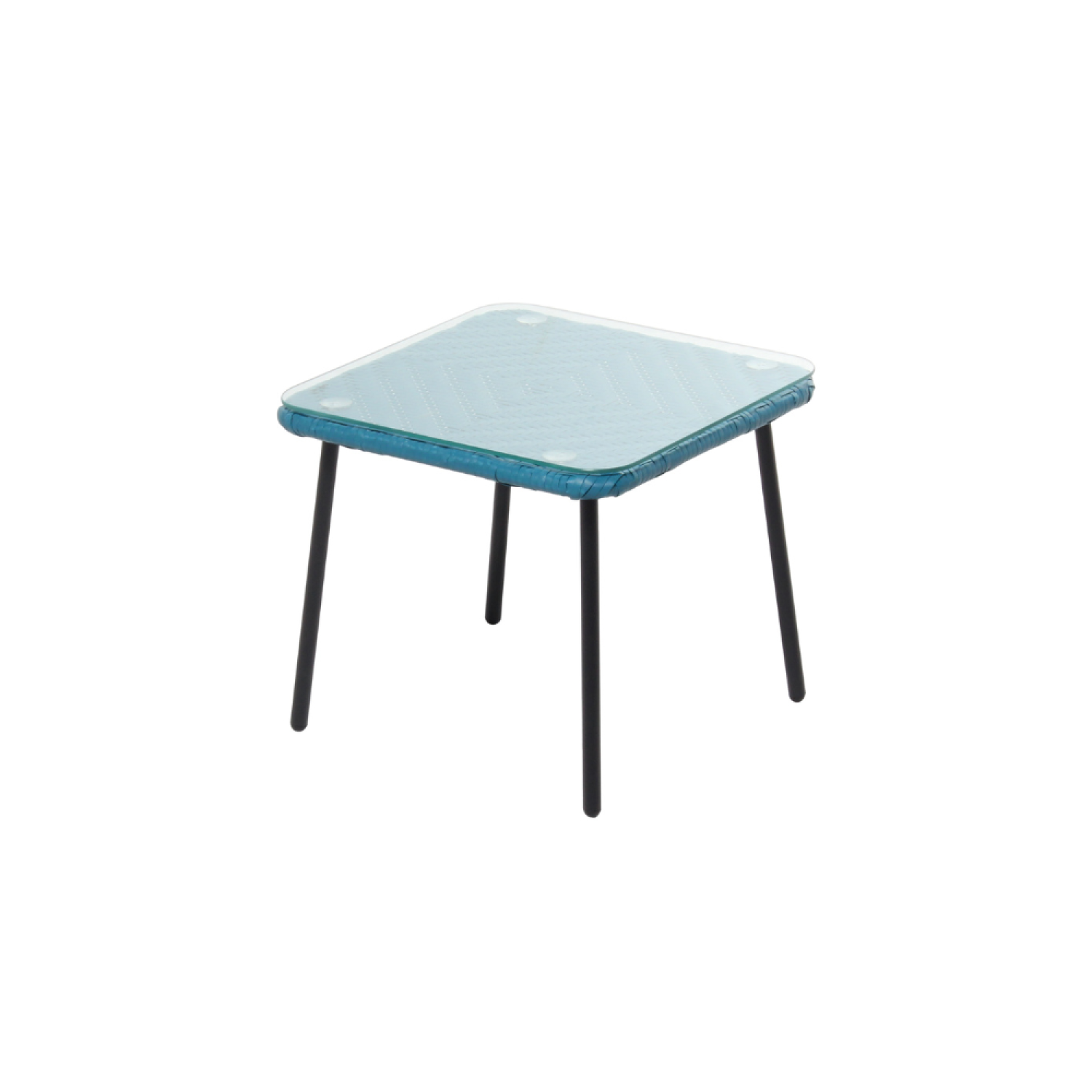Concept Usine - Set de 2 fauteuils + table basse bleu ACAPULCO - Image 4