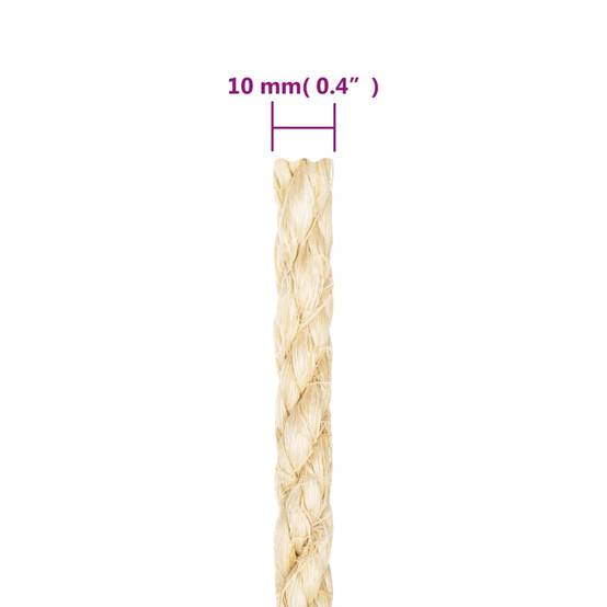Corde 100 % sisal 10 mm 500 m Maison Chic - Image 4
