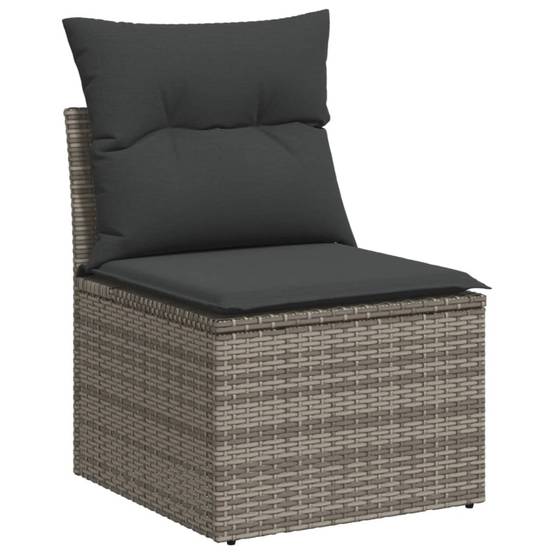 ComfortXL - Salon de jardin bas 5 places avec table design en résine tressée Gris Anthracite – ComfortXL Outdoor Living - Image 4