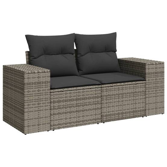 ComfortXL - Salon de jardin bas 5 places avec table design en résine tressée Gris Anthracite – ComfortXL Outdoor Living - Image 3