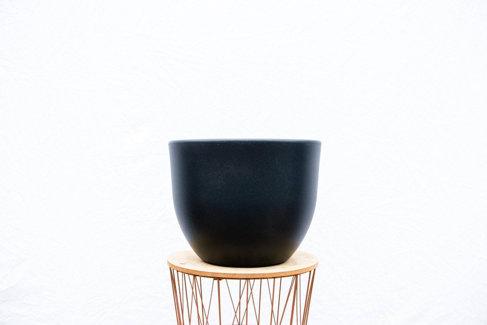 Pot Eggy Anthracite D80 cm- La Green Touch - Image 3