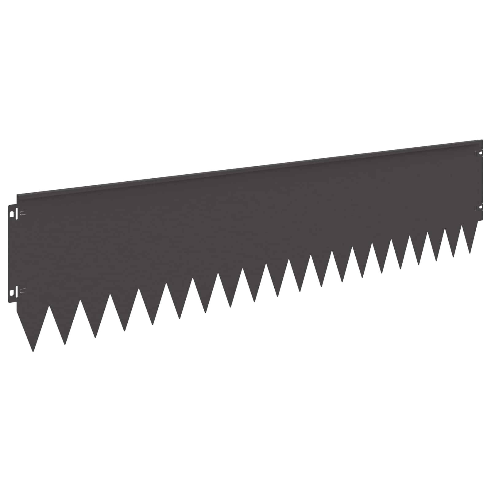 ComfortXL - Bordure pelouse acier séparation espaces délimitation parterres 20 pcs 103x25cm noir - ComfortXL Outdoor Living - Image 6
