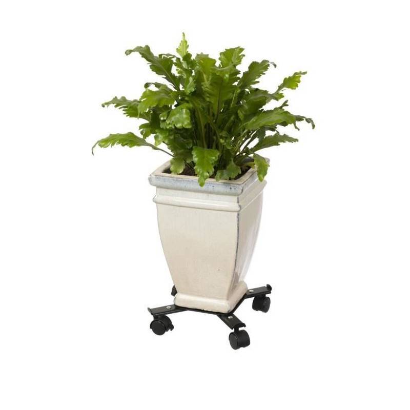 Nature - Nature Tablette A Roulettes Pour Plantes Extensible - Metal Noir - H6 X 34/51 X 34/51 Cm - Image 3