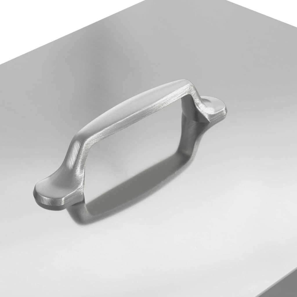 Distributeur Pédale Acier Galvanisé Poule 10kg Argent - ComfortXL Outdoor Living - Image 7