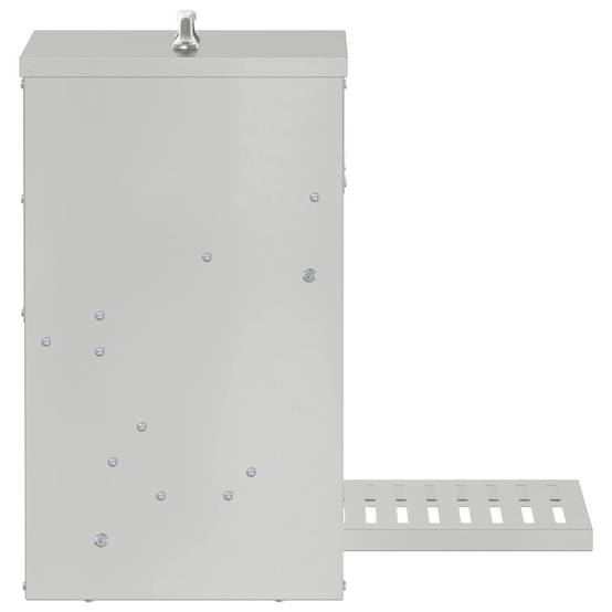 Distributeur Pédale Acier Galvanisé Poule 10kg Argent - ComfortXL Outdoor Living - Image 5