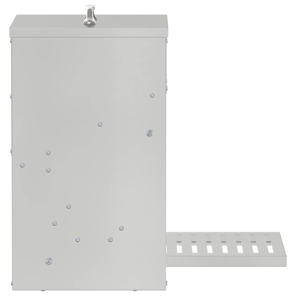 Distributeur Pédale Acier Galvanisé Poule 10kg Argent - ComfortXL Outdoor Living - Image 5