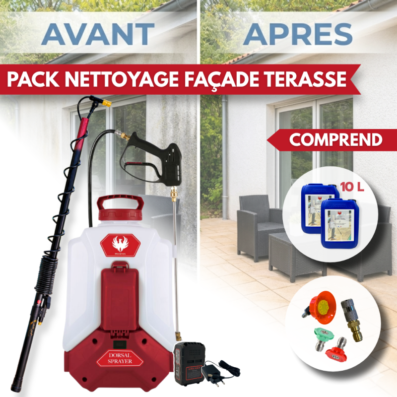 Pack DORSAL SPRAYER EVO PHOENIX 5,10 OU 20L NET'PRO avec la perche télescopique EVO de 5.4 m - 20 L - Image 3