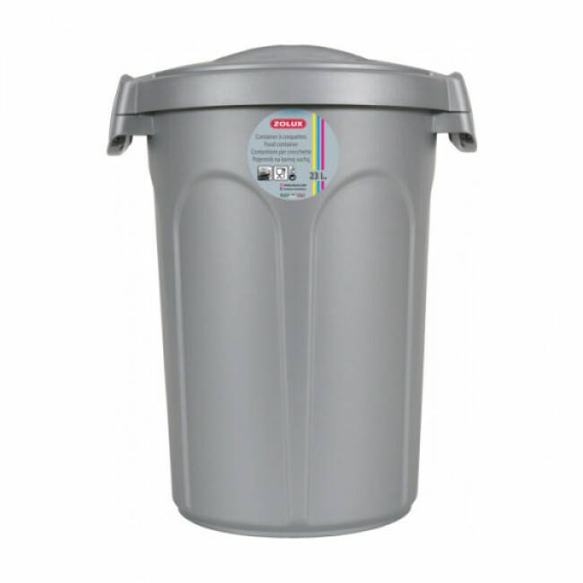 Conteneur à croquettes en plastique - couleur gris 23 Litres