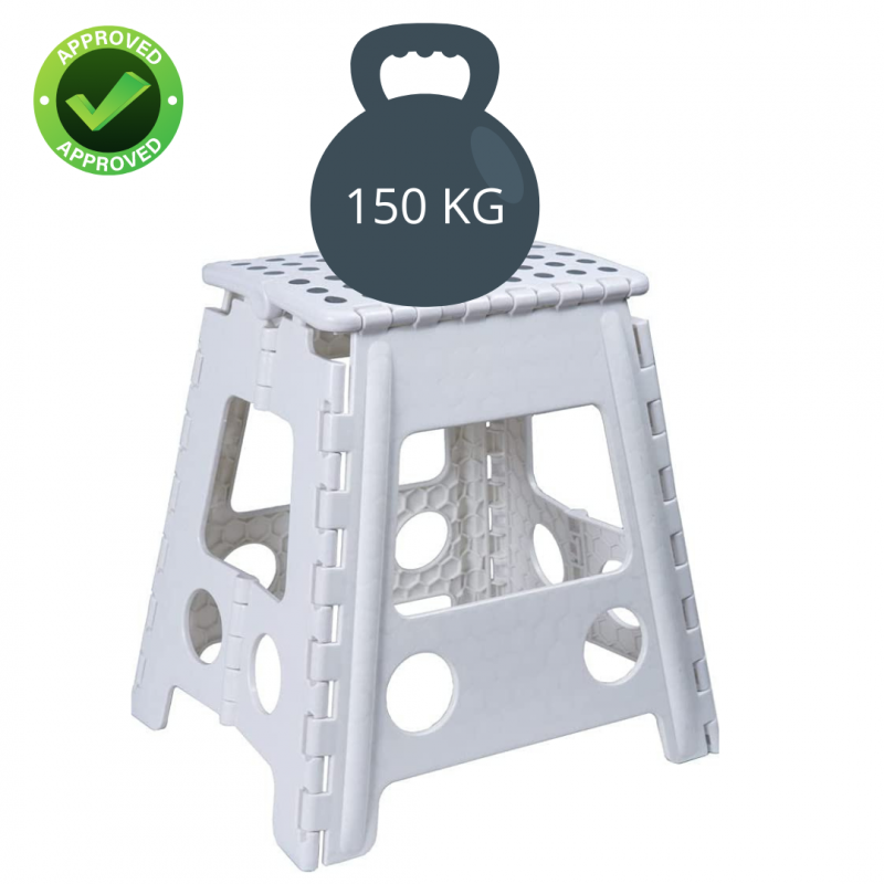 Marche Pied Pliable 32 cm | Tabouret Pliant Antidérapant | Plateforme d'Accès Domestique Stable pour Atteindre Meubles Étagères Placards- VENTEO - Image 10