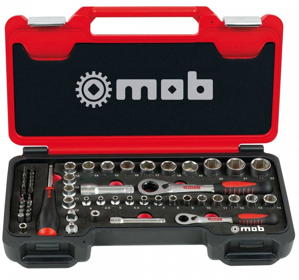 Coffret de douilles traversantes 59 pièces mixte - MOB - Image 1