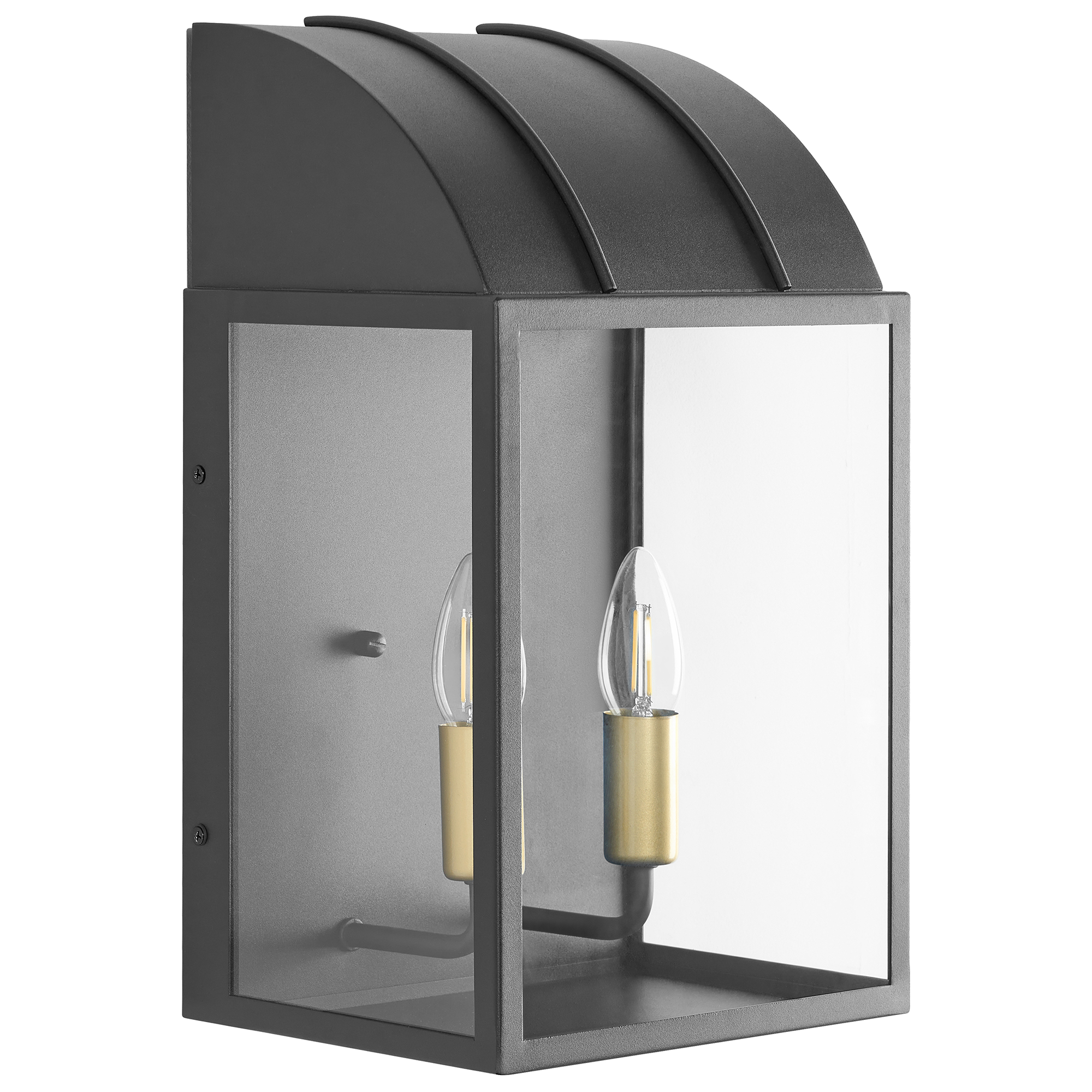 Beliani - Lampe murale pour l'extérieur Aluminium Noir BELITSA - Beliani - Image 2