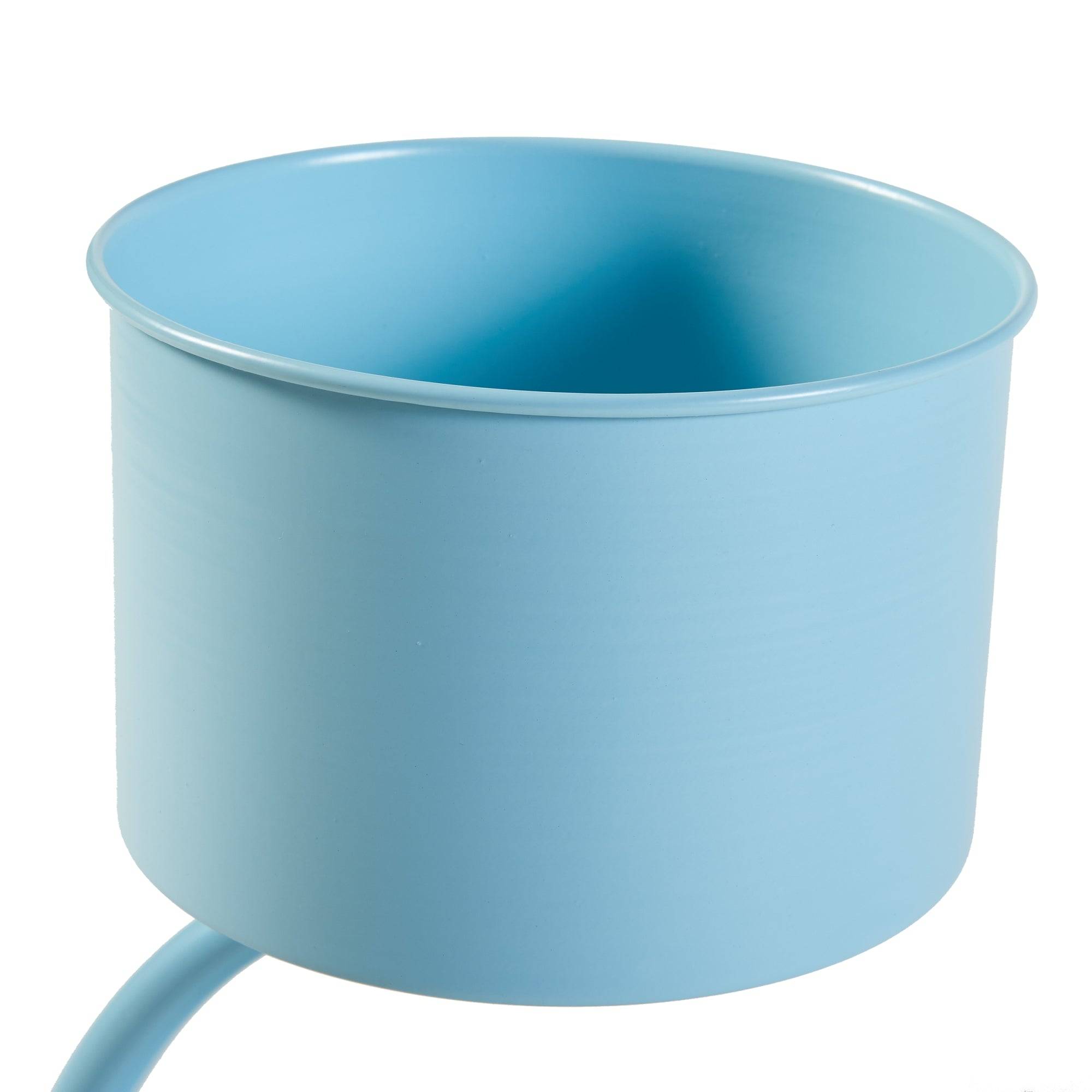 Helloshop26 - Porte-plantes style intemportel support 63 x 29 x 21 cm bleu clair - Image 3