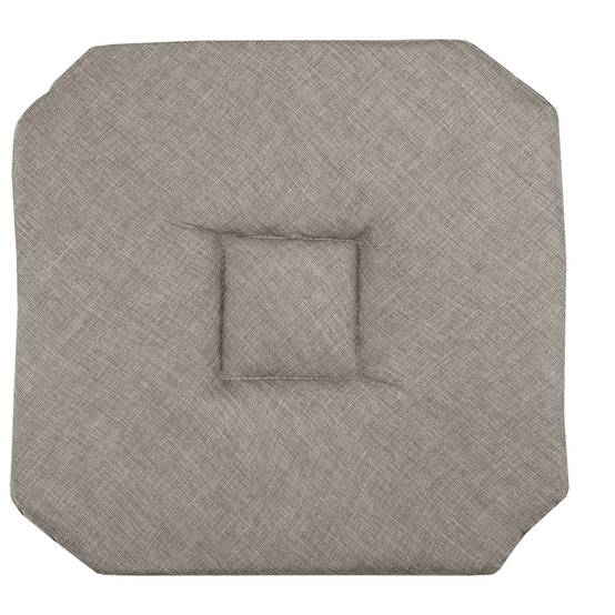Lovely Casa - Galette de chaise italienne et unie - LOVELY CASA - Polyester - Naturel - Image 1