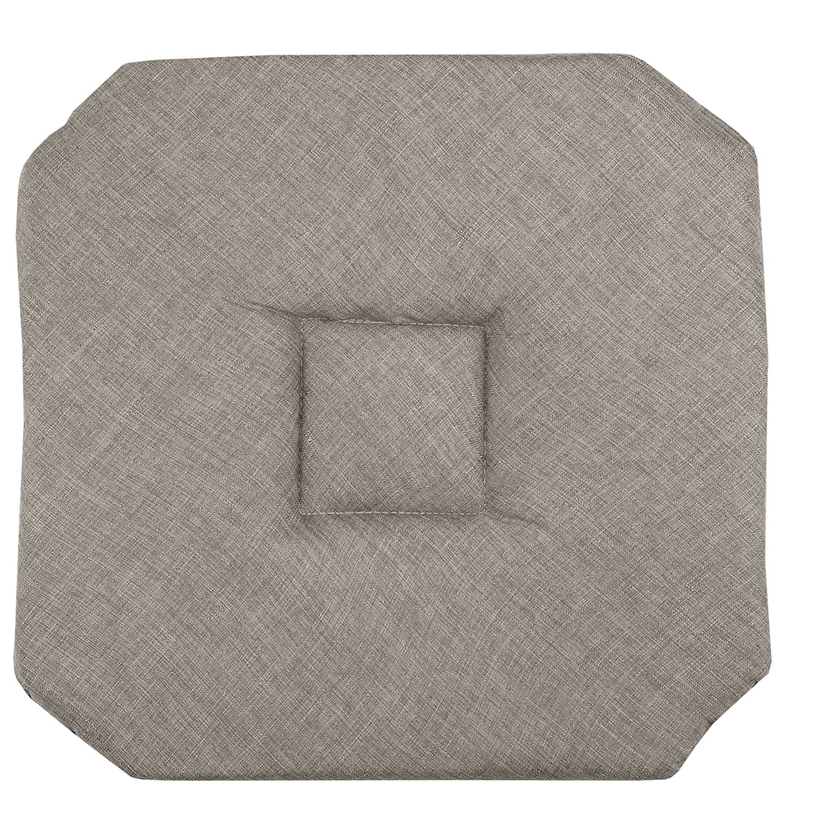Lovely Casa - Galette de chaise italienne et unie - LOVELY CASA - Polyester - Naturel