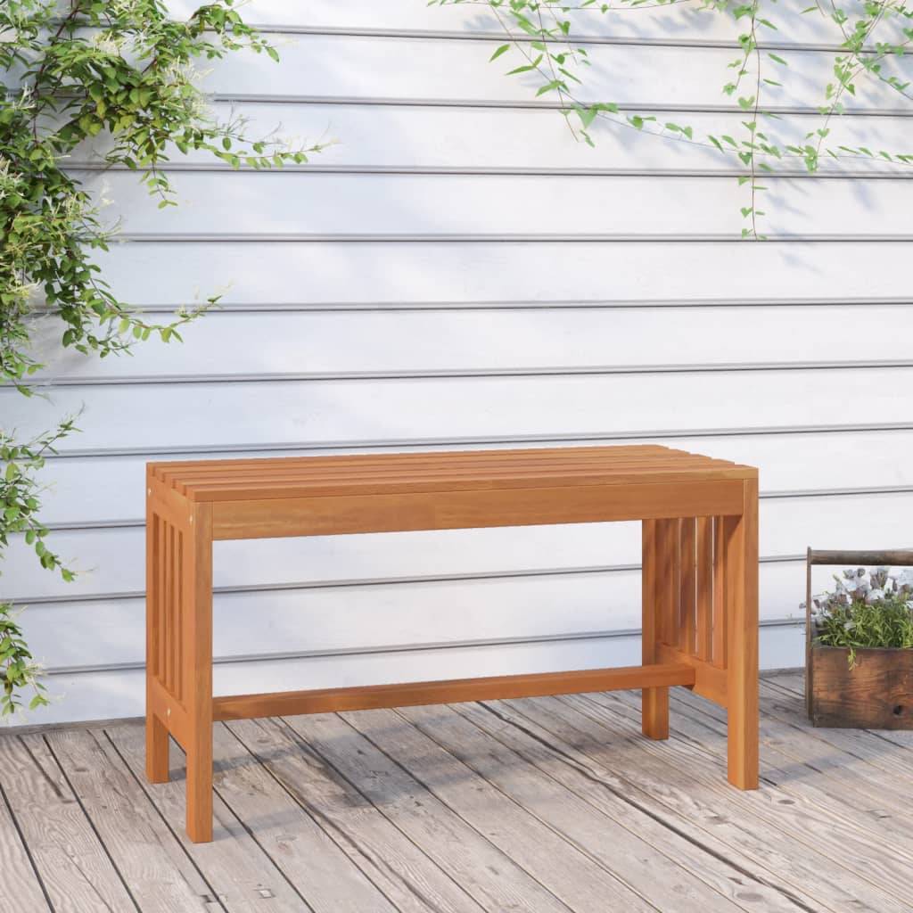 Maison Chic - Banc de jardin - Banc d'extérieur - Banquette 80 cm bois massif d'eucalyptus - Image 2