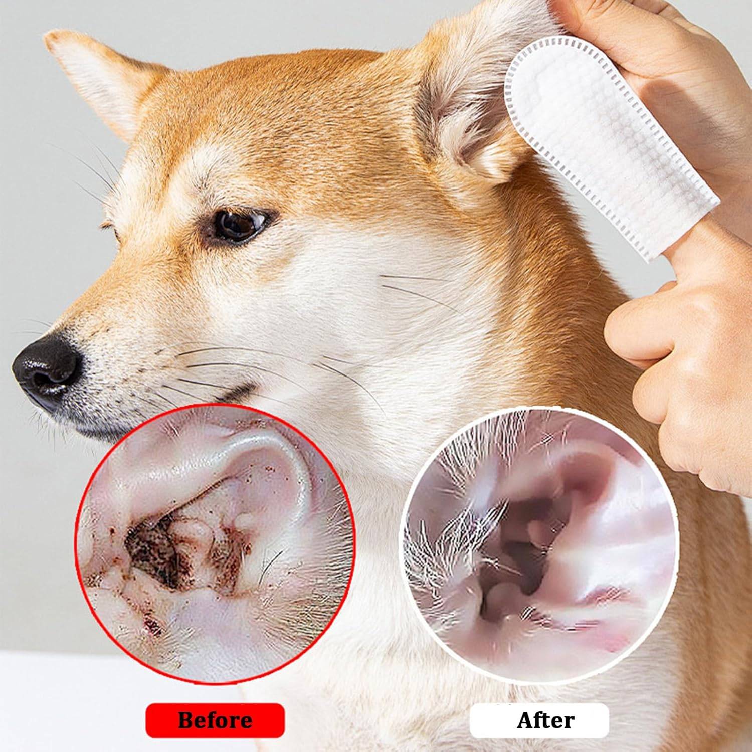 DtopbuyAge - 50 Doigtiers de soin des oreilles pour animaux - Image 4