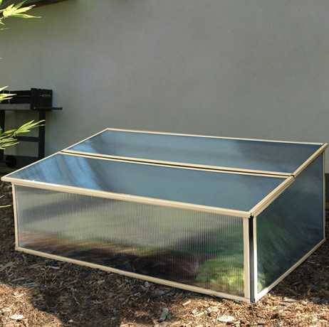 Vitavia - Mini serre Levana 1 - Structure 0.5m² en alu et polycarbonate 4 mm, Couleur Vert - Image 6