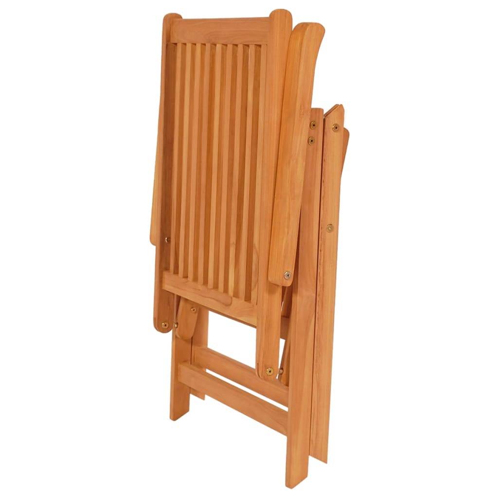 Helloshop26 - Salon de jardin meuble d'extérieur ensemble de mobilier 5 pièces bois de teck massif - Image 7