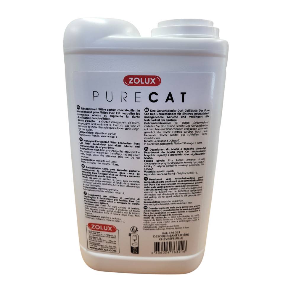 Zolux - Désodorisant pour litière fraîcheur chèvrefeuille 1 litre  pour chat - Image 3