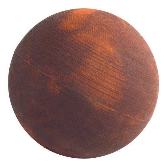 Boule rouillée jardin corten - Rouille 30 cm - Jardinex - Image 1