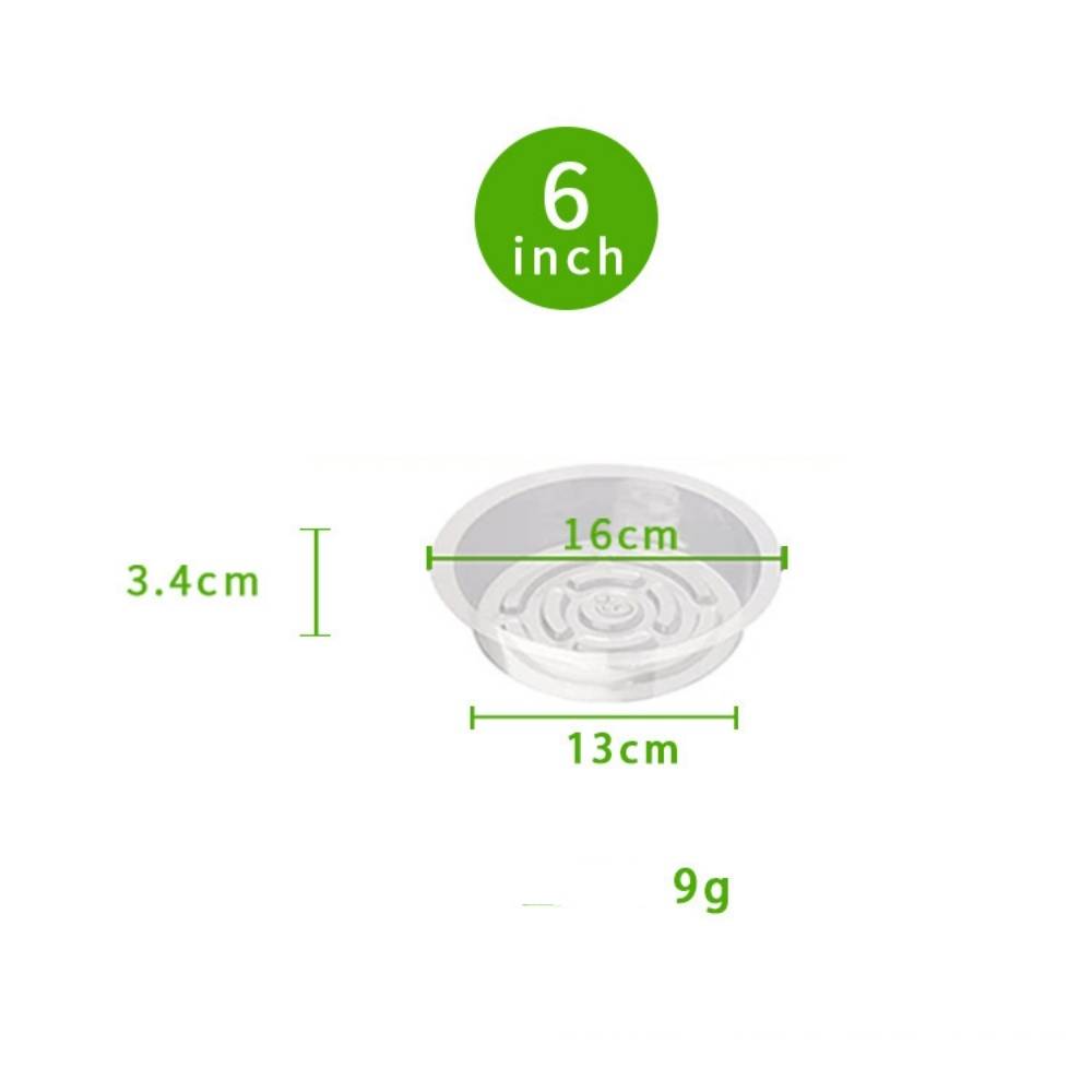 Lytech - Plateaux de Soutènement Transparents 15 cm - Lot de 10 - Antidérapants et Étanches pour Pots de Plantes - Lytech - Image 2
