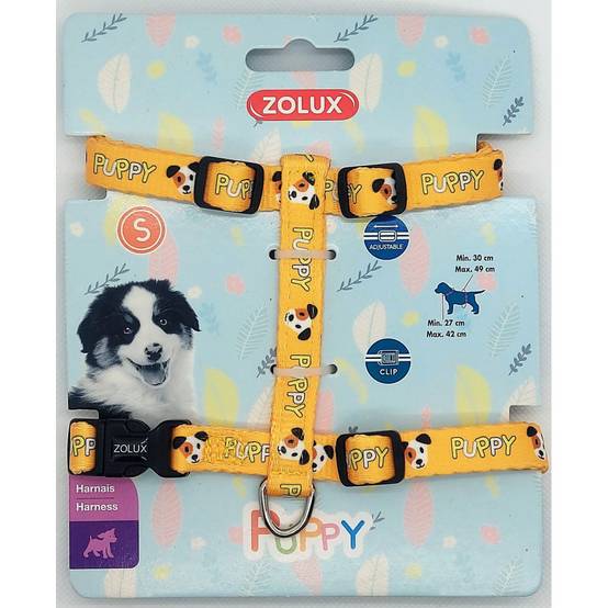Zolux - zolux - Harnais S PUPPY MASCOTTE 13 mm 27 à 42 cm couleur jaune pour chiots - Image 2